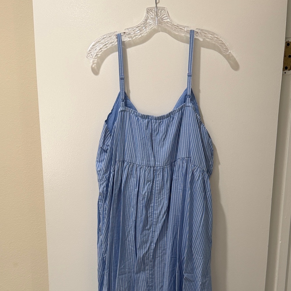 Old Navy Light Blue Striped Dress - Picture 6 of 8